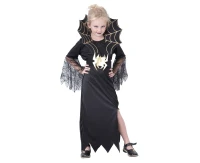 Role play-set for kids Black Widow (dress, collar, belt), size 120/130 cm